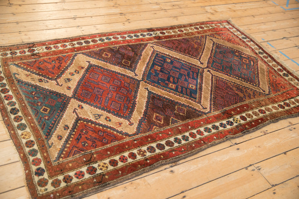 4x6.5 Antique Fine Hamadan Rug