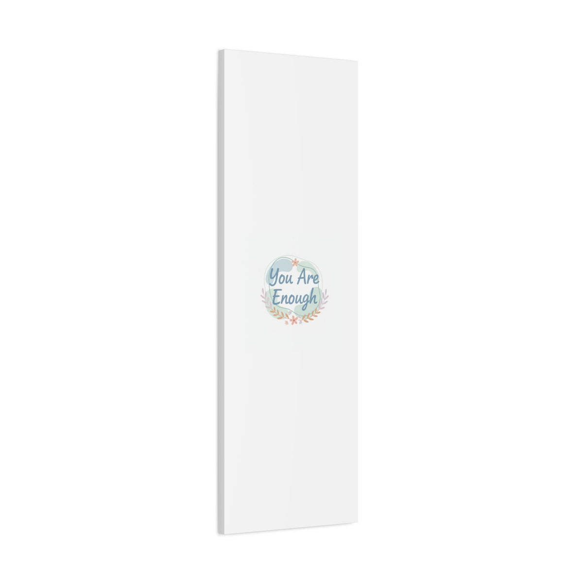 You Are Enough Canvas, Mental Health Art | Supportive Affirmation Wall Decor