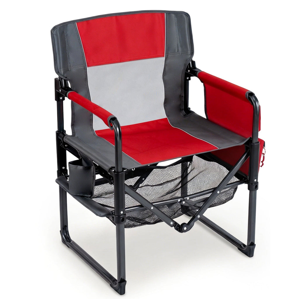 Camping Chair Heavy Duty with Cup Holder and Storage