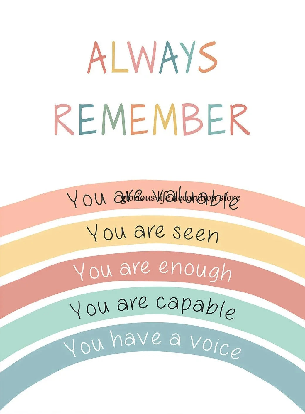 Mental Health Coping Skills Poster Poster Print Canvas Painting Wall Art Picture for School Kids Calming Corner Decor