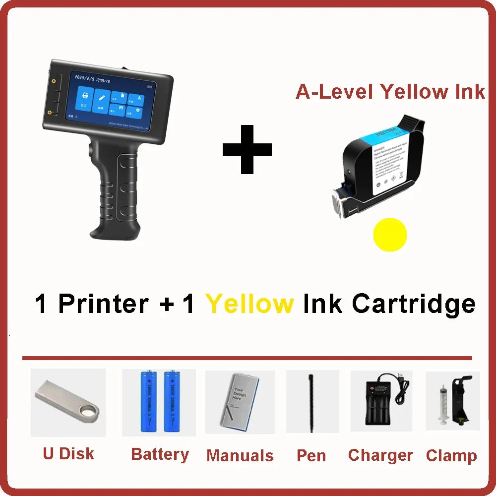 Willita Handheld Thermal Inkjet Printer English Language Production Date Number Logo Expiry Date Label Plastic Hand Jet Printer