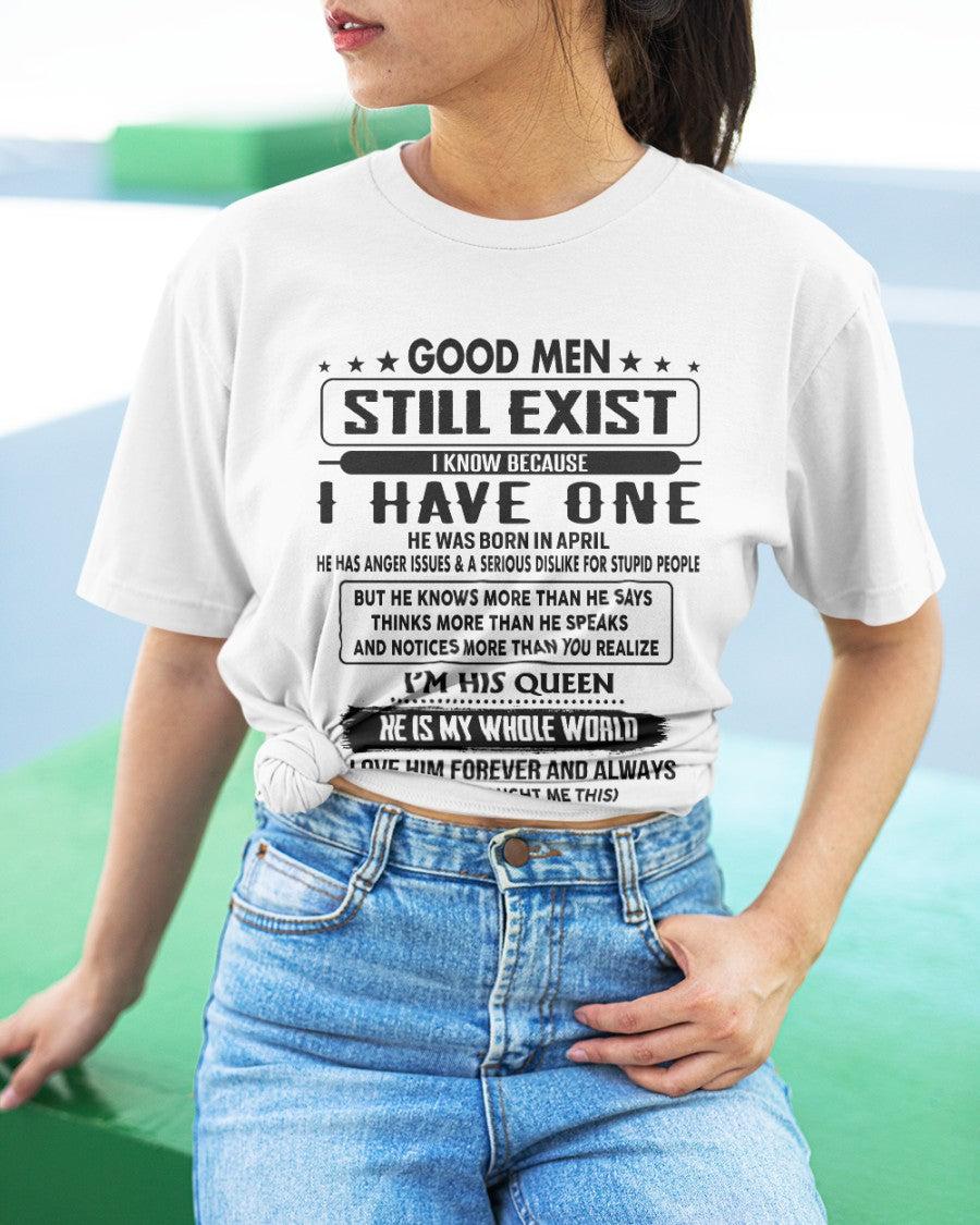 April - Good men Still Exist - gift for your girlfriend, wife from Husband - NGHL04 (SKU-GM-04)