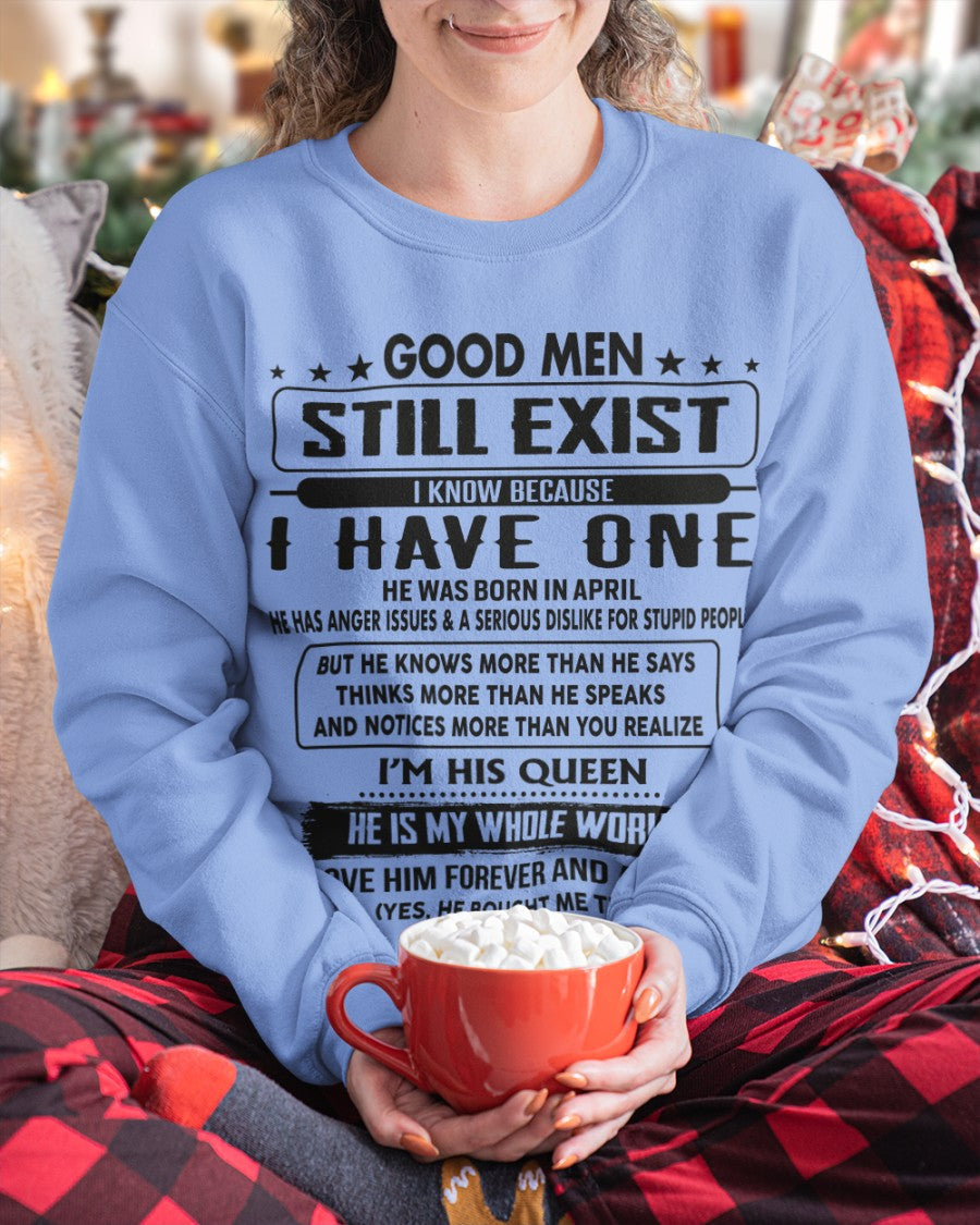 April - Good men Still Exist - gift for your girlfriend, wife from Husband - NGHL04 (SKU-GM-04)