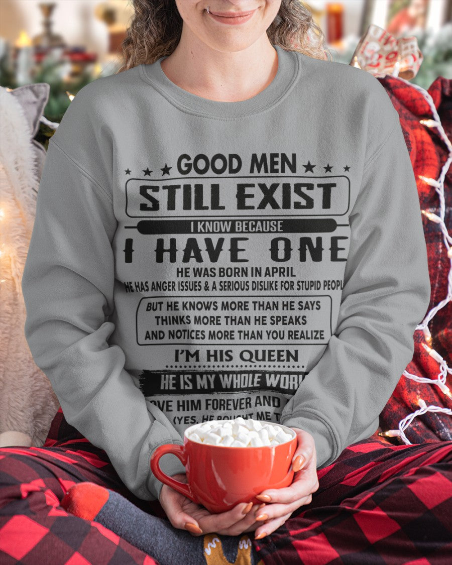April - Good men Still Exist - gift for your girlfriend, wife from Husband - NGHL04 (SKU-GM-04)